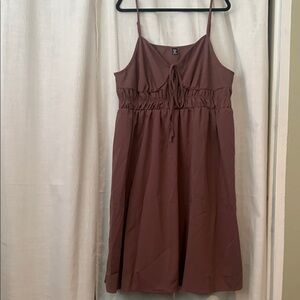 SHEIN plum colored Spaghetti Strap Sundress